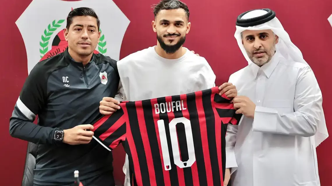 نادي الريان القطري يعلن عن إصابة اللاعب سفيان بوفال
