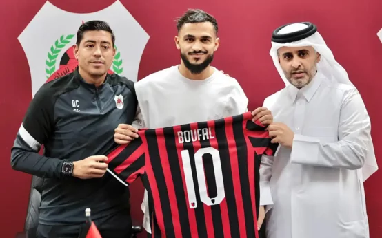 نادي الريان القطري يعلن عن إصابة اللاعب سفيان بوفال